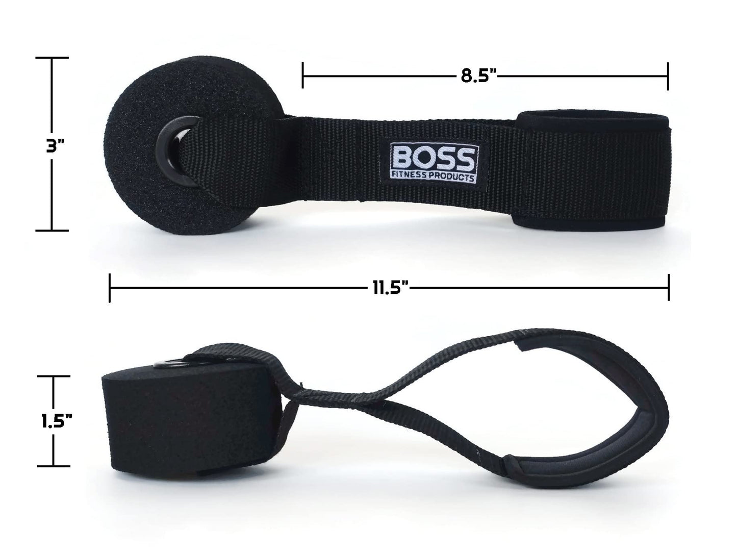 BOSS FITNESS PRODUCTS - Extra Large Heavy Duty Door Anchor - Great for Resistance Bands, Physical Therapy Bands, and Closed Loop Bands