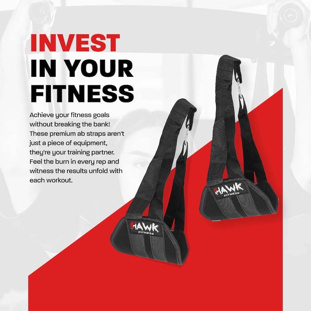 Hawk Sports Black - Lifting Straps Gym - Pull Up Bar Accessories