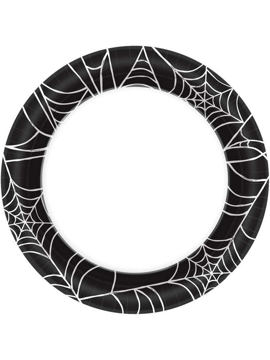 Amscan Halloween~Spider Web Paper Plate~40 Count~6.75"