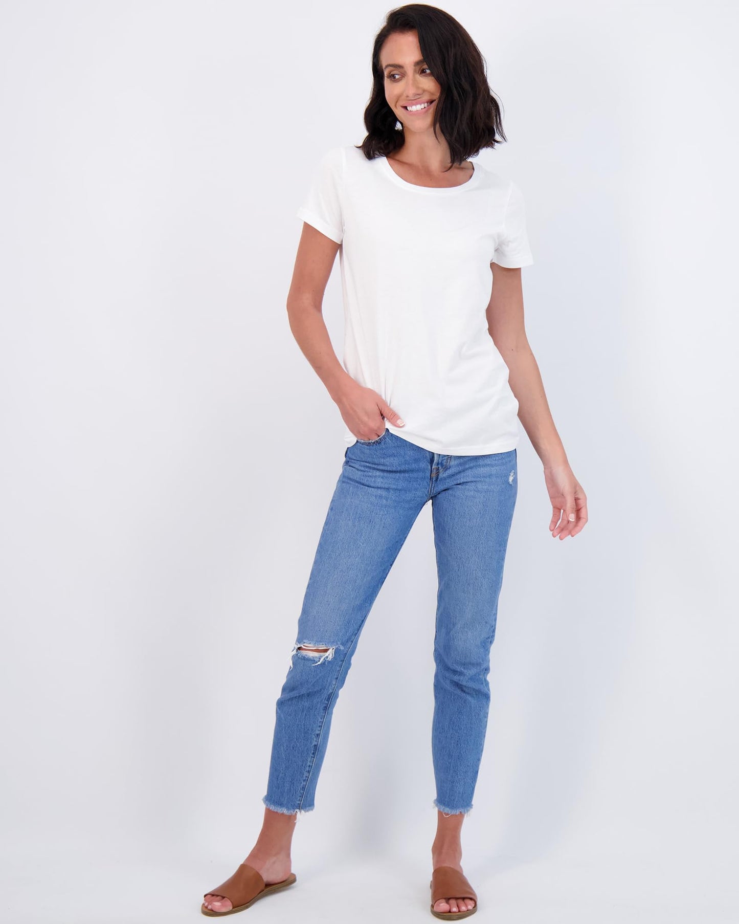 4 Pack: Womens Cotton Crew Neck Scoop Short Sleeve T-Shirt Women Shirt Tshirt Tshirts Shirts Athletic Tee Tops Casual Blouse Tees Lounge Ladies Basic Workout Classic Relaxed Loose Fit - Set 7,L