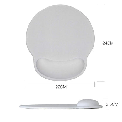 AORTDES Ergonomic Keyboard Mouse Pad Wrist Rest Support Set for Laptop/Computer/Desktop,Memory Foam Hand Rest Wrist Cushion for Gaming/Office,Lightweight Comfortable & Pain Relief (Greyish White)