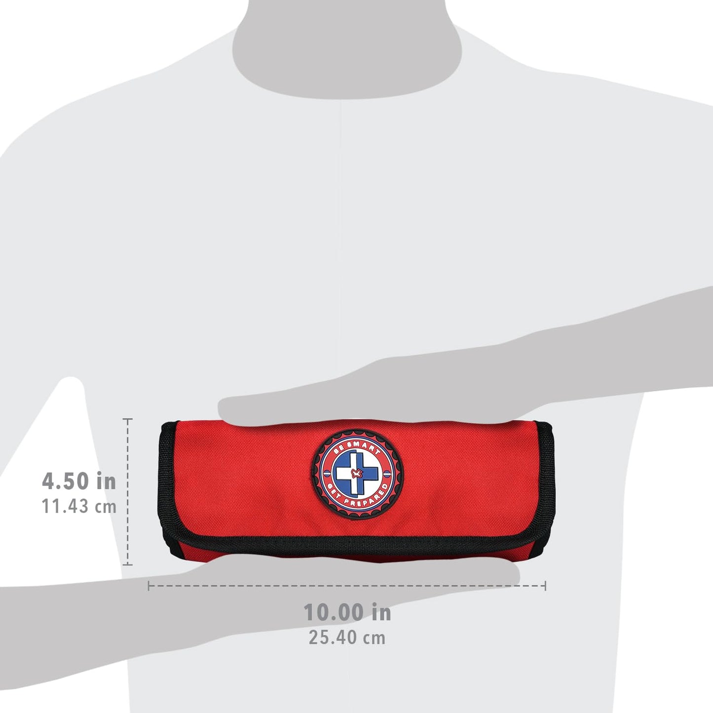 Be Smart Get Prepared 73-Piece Coach’s and Team Sports First Aid Kit in Roll up Bag: Clean, Treat, Protect Cuts, Scrapes. Home, Office, Car, School, Travel, Hunting, Outdoor, Camping, FSA HSA