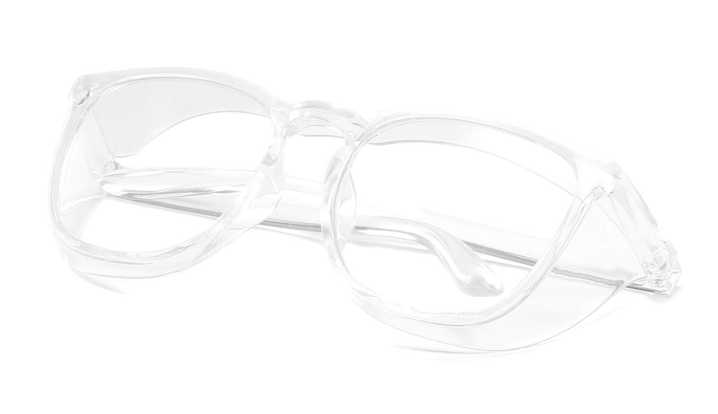 Alsenor Safety Glasses Anti Fog Goggles Protective Eyewear Blue Light Blocking Anti Dust UV Protection Glasses For Men Women (Transparent)