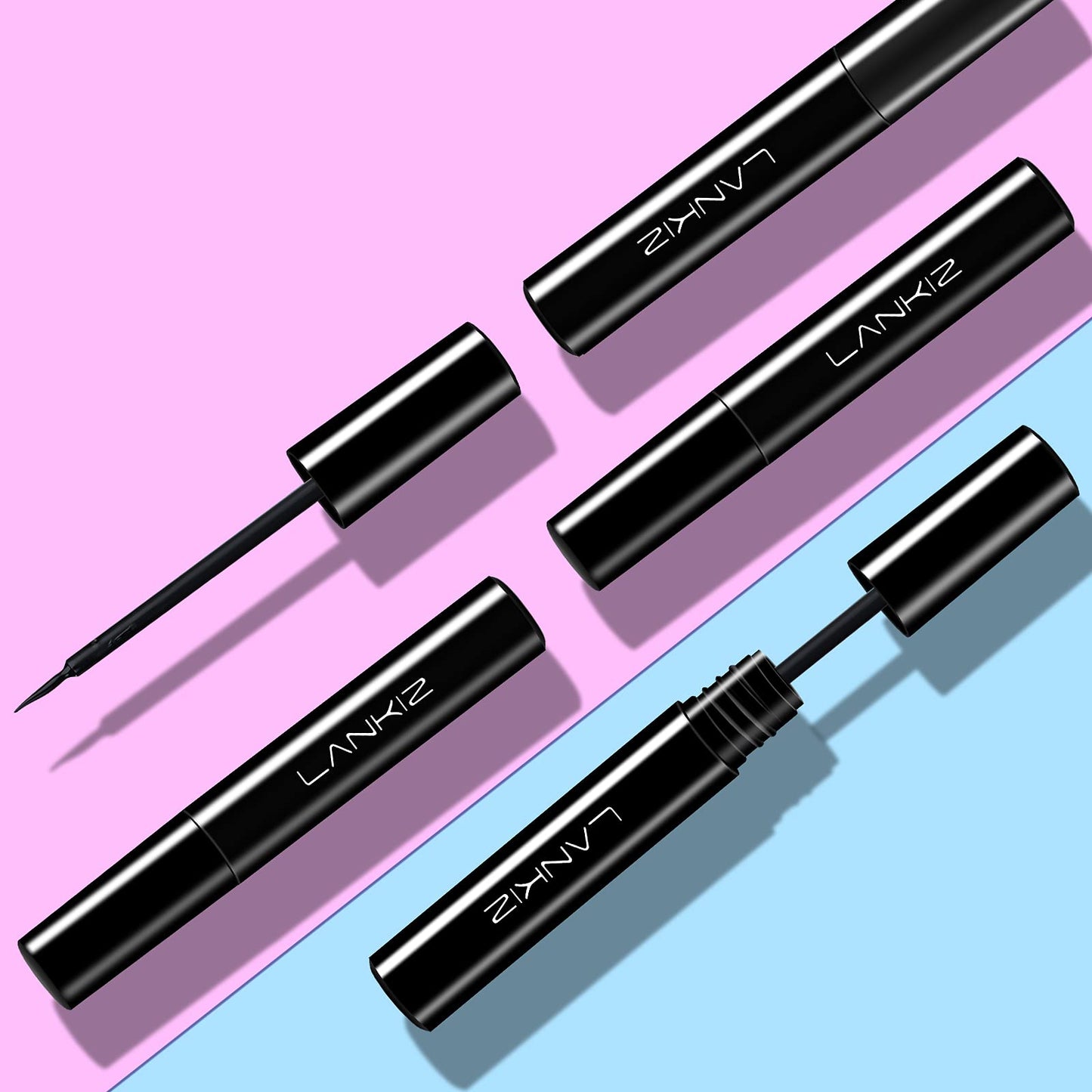 3Pack Lash GLUEliner, Felt-Tip Eyelash GLUELiner, Magnetic Lash Liner, Liquid Eyeliner for Magnetic Eyelash, Natural Looking, Waterproof (5ml0.17us.fl.oz)