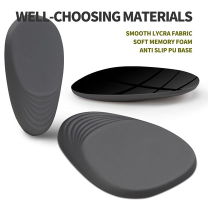 Hokafenle Ergonomic Mouse Pad Wrist Support, Terraced Slope Carpal Tunnel Wrist Pad for Mouse with Unibody Memory Foam, Wrist Rest Pain Relief Mousepad (Dark Grey, 11.8x7.9 in)