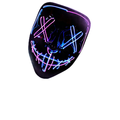 BOMLY Halloween Purge Light Up Scary Mask - LED EL Wire Mask for Festival Party Gifts