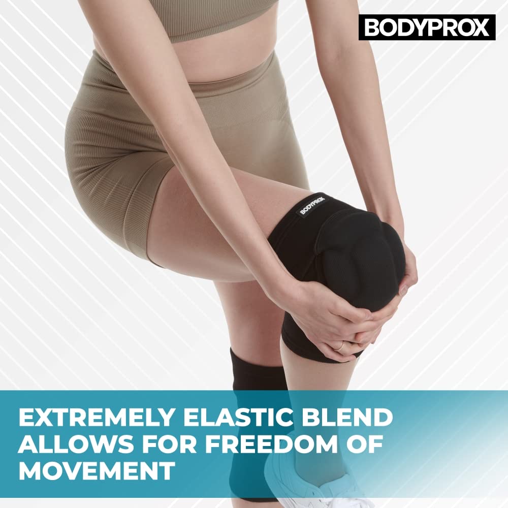 Bodyprox Protective Knee Pads, Thick Sponge, Collision Avoidance Knee Sleeve (Large)