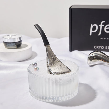 Ice Globes Facial Skin Care Tools for Women Face Eyes, Stainless Steel Face Beauty Cryo Sticks for Girls Ladies, Cooling Massage Spa Globes with Storage Case