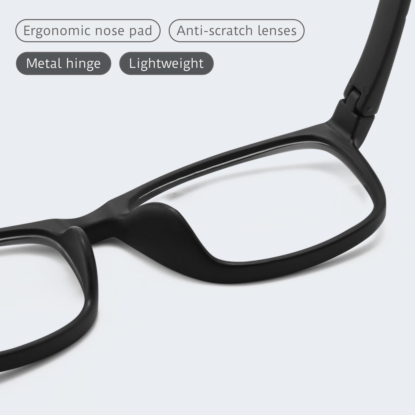 Anti Blue Light Glasses Men, Mens Blue Light Glasses With UV400 Protection, Fake Glasses For Computer Eye Strain