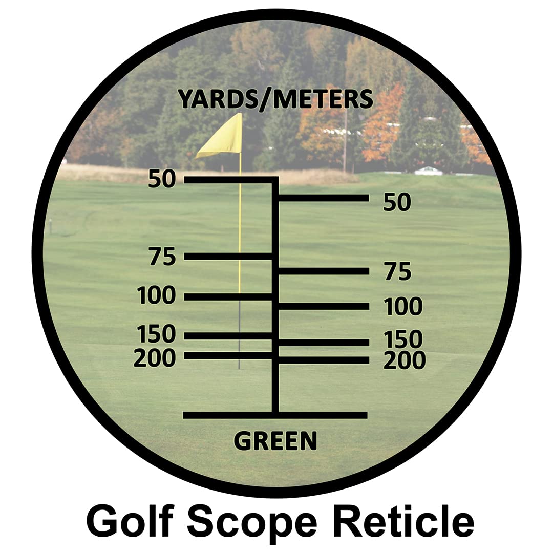 Barska Blueline 8x22 Waterproof Golf Scope Monocular with Built-in Internal Distance Reticle