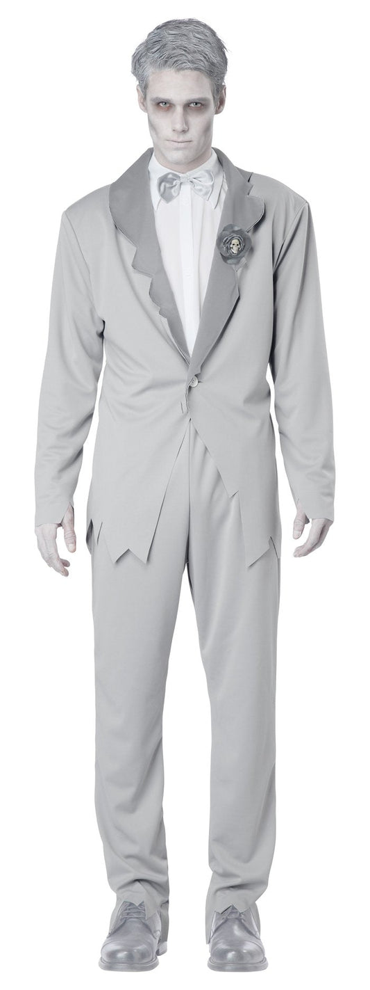 California Costumes Men's Ghostly Groom Adult, Grey, Large