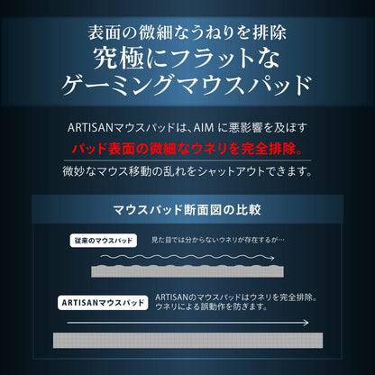 Artisan Ninja FX Zero Mid X-Large Black Gaming Mouse Pad, 19.29 x 16.54 Inches, Polyester