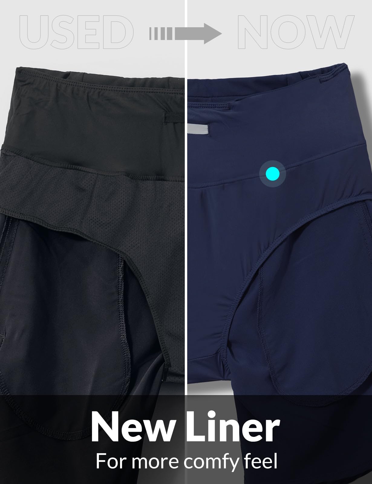 baleaf Women's 5" Workout Shorts Gym Running Shorts Athletic with Liner High Waistband Quick Dry Sports Zipper Pockets Navy M