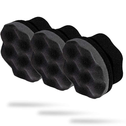 Adam's Polishes Pro Tire Hex Grip Applicator (3 Pack) - Tire Shine Car Detailing Foam Sponge Tool|Car Cleaning Supplies After Car Wash Tire Cleaner | for Vinyl Rubber & Trim Accessories-Wheel Cleaner