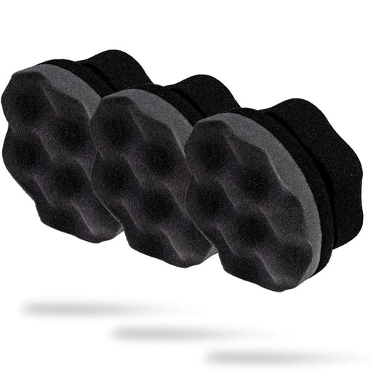 Adam's Polishes Pro Tire Hex Grip Applicator (3 Pack) - Tire Shine Car Detailing Foam Sponge Tool|Car Cleaning Supplies After Car Wash Tire Cleaner | for Vinyl Rubber & Trim Accessories-Wheel Cleaner