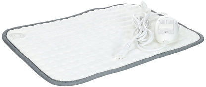 Beurer HK 41 Heating Pad Cuddly Heat Pad with 3 Temperature Settings and Automatic Shut-Off, Machine Washable, Made in Europe, White/Grey