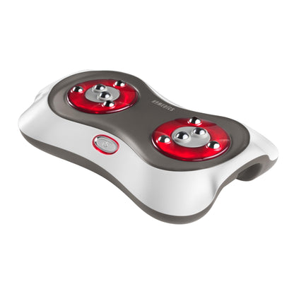 HoMedics Deluxe Shiatsu Foot Massager with Heat – Therapeutic Kneading & Rolling Foot Massager Machine, 4 Rotational Heads with 10 Massage Nodes, Toe-Touch Control