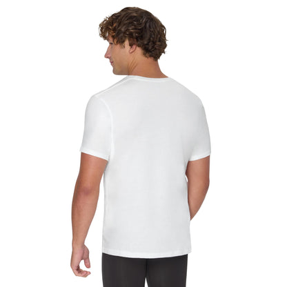 Hanes Men's Undershirt, Underarm Sweat Blocking Tee, White Crewneck T-Shirt, 3-Pack