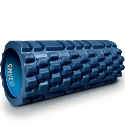 3-Zone Textured Foam Roller - Medium Density, 500 lb Capacity, Ultra-Light 12.5” Design for Deep Muscle Massage, Built to Last with Patented Technology