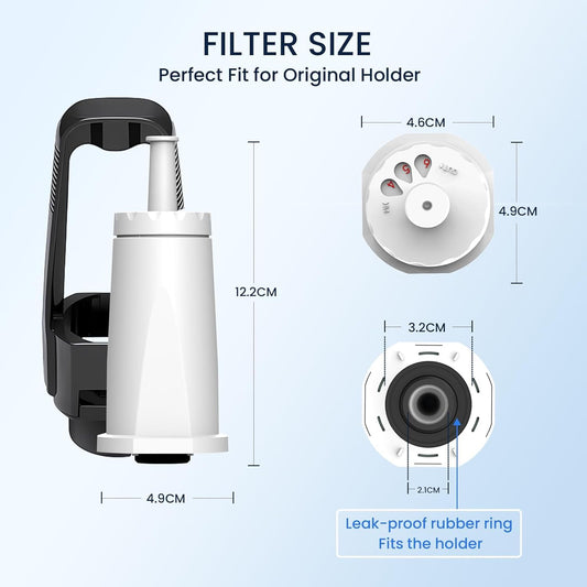 4 Pcs Replacement Water Filter for Breville Barista Coffee Machines, Filter for Breville Barista Touch Espresso, Oracle Touch BES990, Barista Pro BES878, Oracle BES980, Dual Boiler BES920, BES810