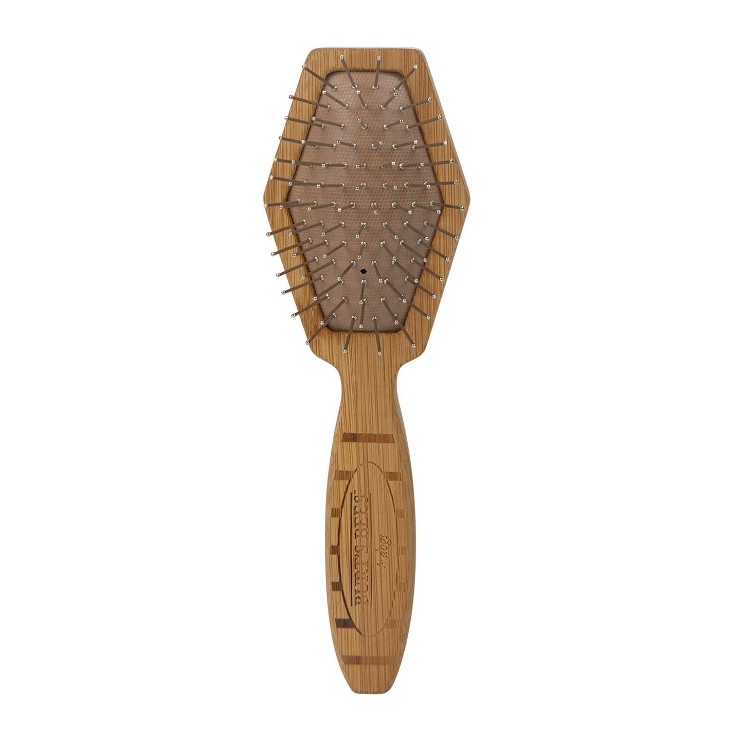 Burt's Bees for Pets Double Sided Pin & Hemp Bristle Dog Brush | Best All-Purpose Dog Brush to Reduce Shedding | for Long & Short Haired Large Dogs, Bamboo (Pack of 1)