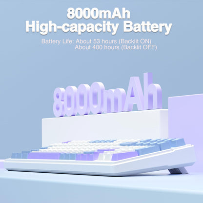 AULA F99 Wireless Mechanical Keyboard,Tri-Mode BT5.0/2.4GHz/USB-C Hot Swappable Custom Keyboard,Pre-lubed Linear Switches,Gasket Structure,RGB Backlit Gaming Keyboard for PC/Tablet/Xbox/PS4/PS5