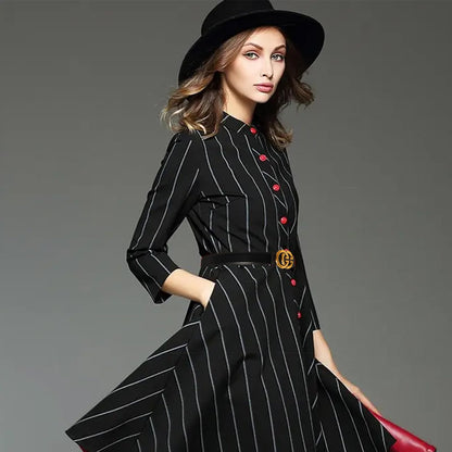 Aurolran Women's Fashion Classic Metal Buckle Leather Belt with Jeans Dress