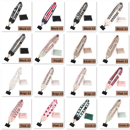 Baeleega Phone Strap Crossbody Lanyard with Zippered Pouch - Universal Cell Phone Lanyard for Neck Shoulder, Adjustable Phone String with Wallet (Black)