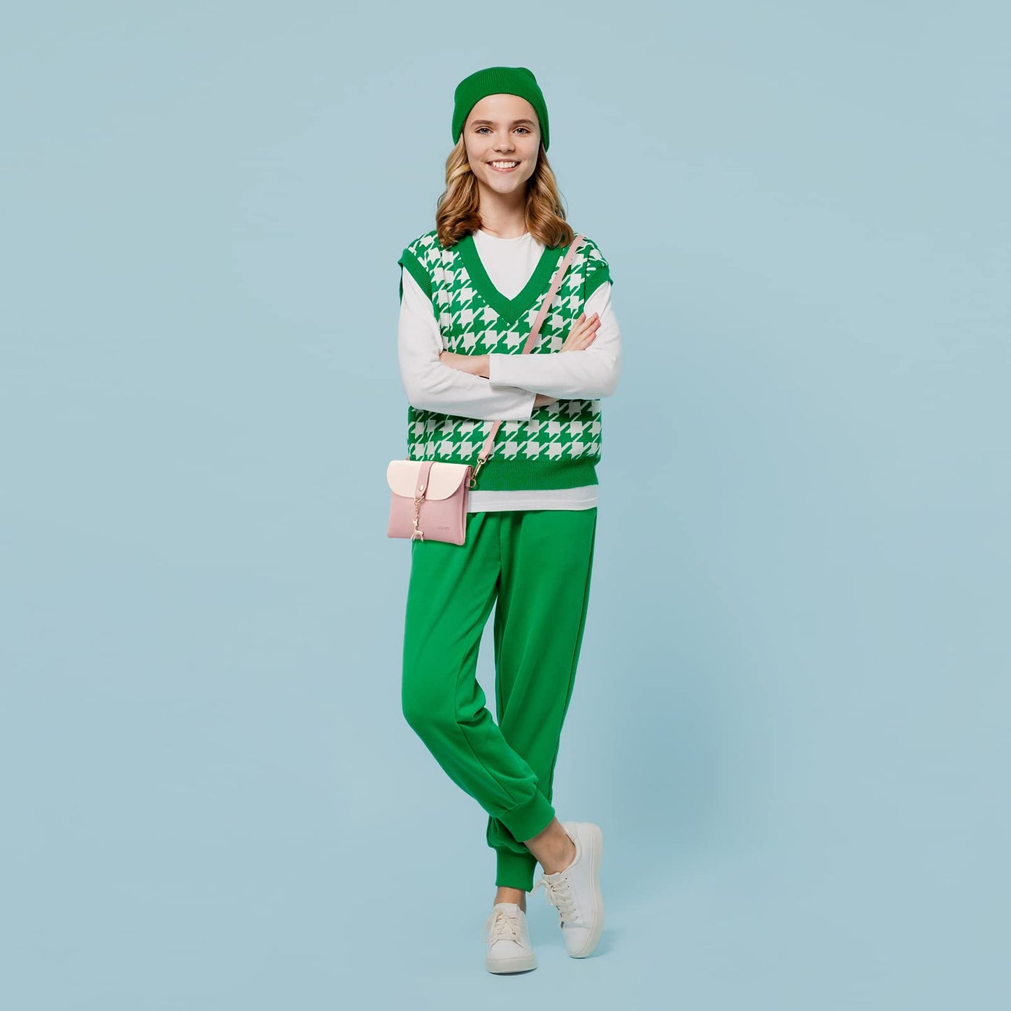 AISPARKY Small Crossbody Purse, PU Leather Small Purse for Girls With Pendant With Strap/Gold Chain Strap