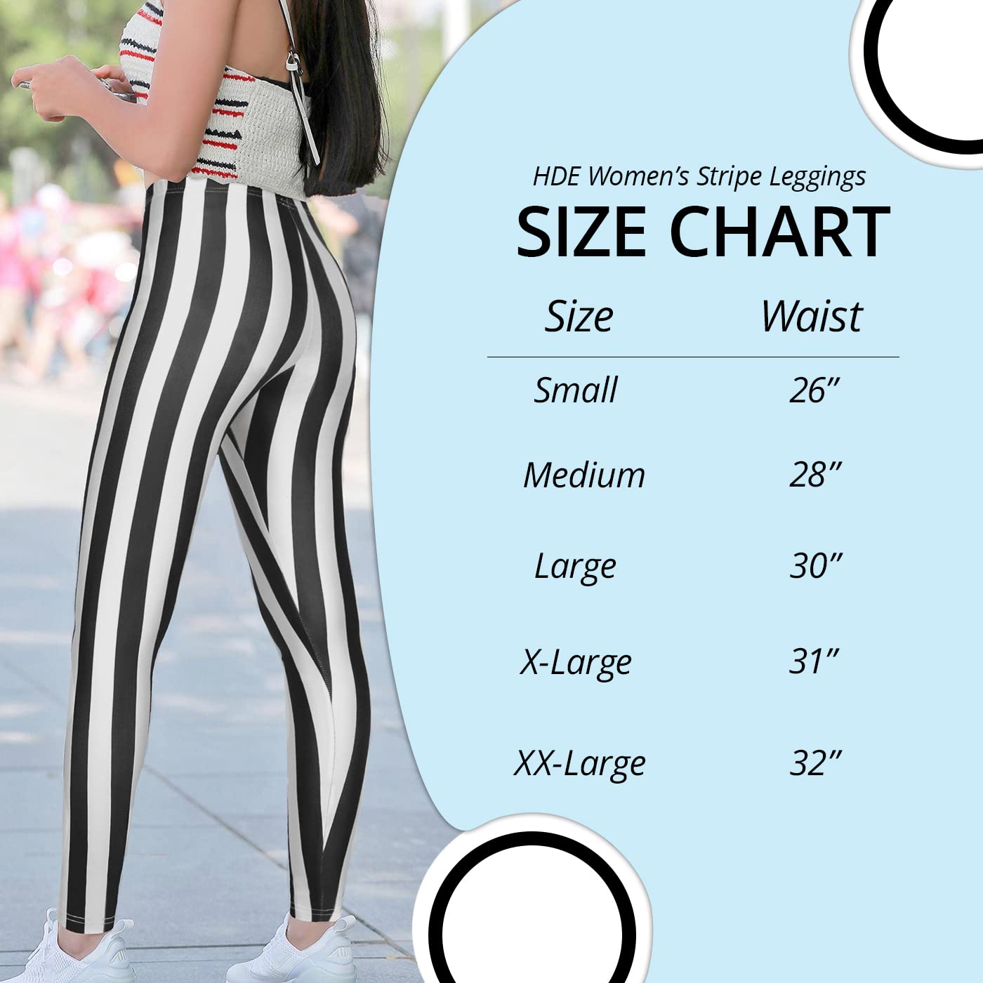 HDE Funny Printed Leggings Digital Print Black Purple Witch Tights - XL