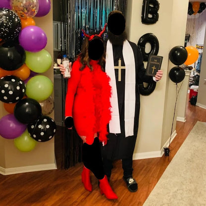 Amscan Priest Halloween Costume for Men, Standard (40-42), with Robe, Collar and Stole