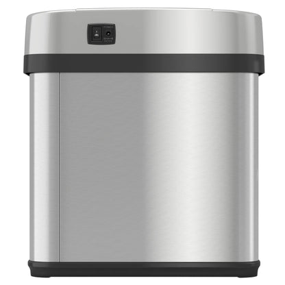 iTouchless Stainless Steel Trash Can, Touchless Sensor Lid, Odor Filter and Fragrance, 2 Gal