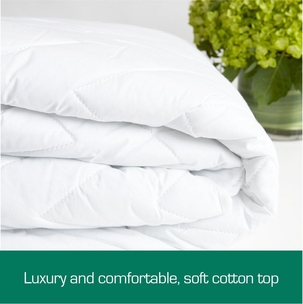 Australian Made Fully Fitted Cotton Quilted Mattress Protector Machine Washable (All Size) (Queen)