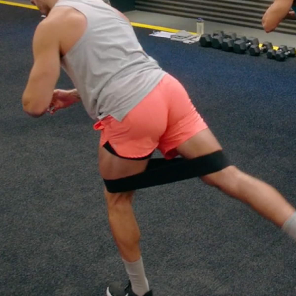 BODi Thick Resistance Bands, Home Gym Workout Equipment, Exercise Bands, Resistance Loops for Home Fitness, Yoga, Pilates, Stretching, Strength Training, Booty and Thigh Workouts, Set of 2 Black/Gray