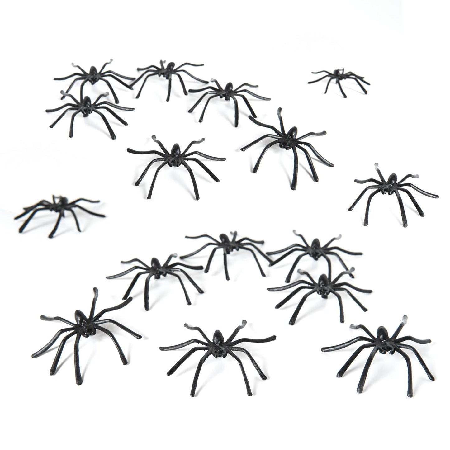 Happy Hippo Halloween Spider Web Decoration, 200 Sqare Feet & Plastic Spiders, Halloween Party Supplies, Spider Webs (Small, 200 Sq Feet) (8 Fake Spiders Included)
