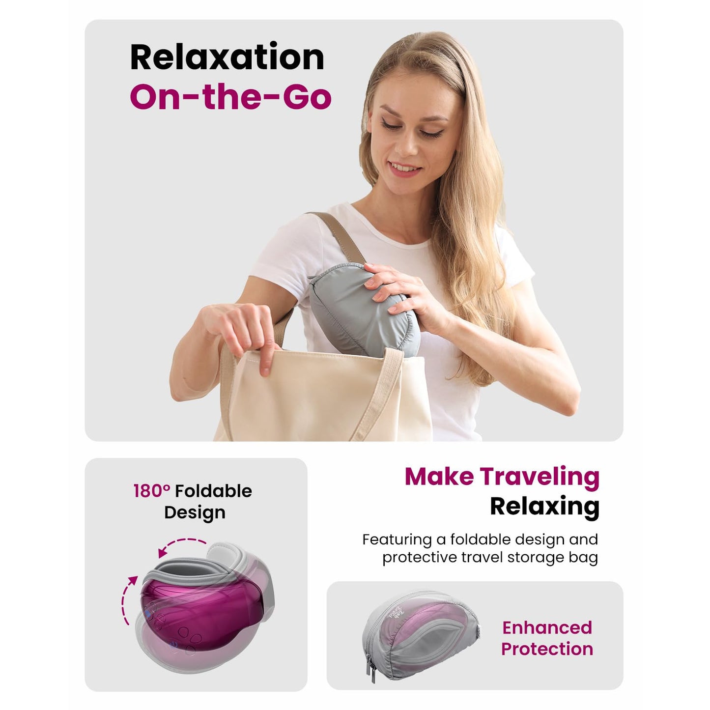 BOB AND BRAD Eye Massager with Heat and Cooling, Birthday Gifts for Women Men Her Him, EyeOasis 3 Eye Mask for Migraines FSA HSA Eligible, Heated Face Massager for Dry Eyes Strain Relief Improve Sleep