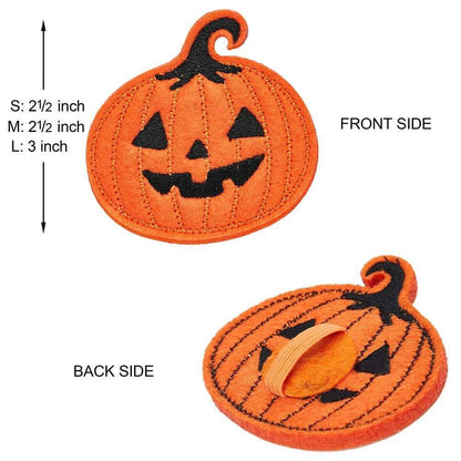 Blueberry Pet Halloween Pumpkin Party Designer Adjustable Dog Collar with Detachable Decoration, Medium, Neck 14.5"-20"