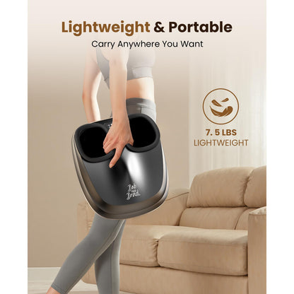 BOB AND BRAD Foot Massager with Heat,FSA HSA Eligible,Shiatsu Deep Kneading Electric Feet Massager Machine for Plantar Fasciitis, Men Size 12