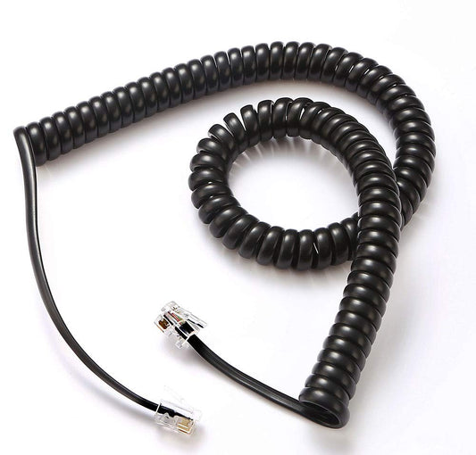 Black 2 Pack Universally Compatible Phone Cord