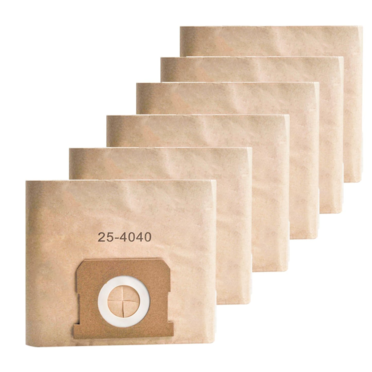 6pack DXVA25-4040 Shop Vac Bags 4 Gallon for DEWALT DXV04T Wet/Dry Vacuum