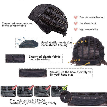 Beweig Mens Blonde Wig Short Wavy Fluffy Natural Synthetic Wig with Bangs Costume Daily Party Cosplay Halloween Wig for Males