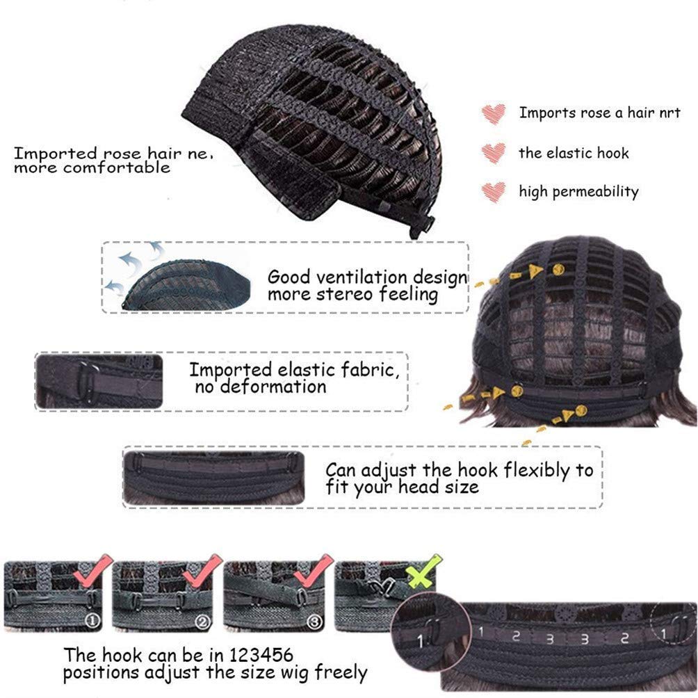 Beweig Long Curly Wavy Silver Grey to Purple Wig Side Part Natural Looking Synthetic Cosplay Wig for Women