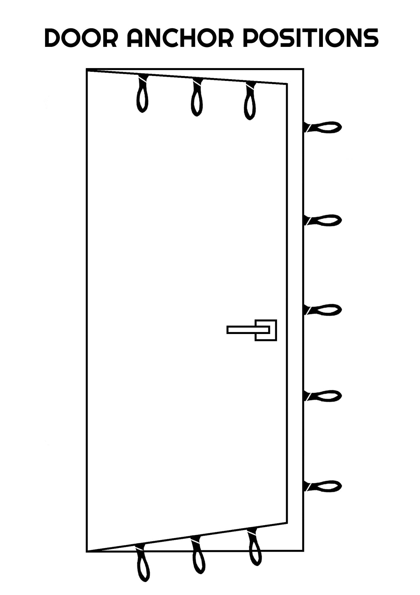 BOSS FITNESS PRODUCTS - Extra Large Heavy Duty Door Anchor - Great for Resistance Bands, Physical Therapy Bands, and Closed Loop Bands