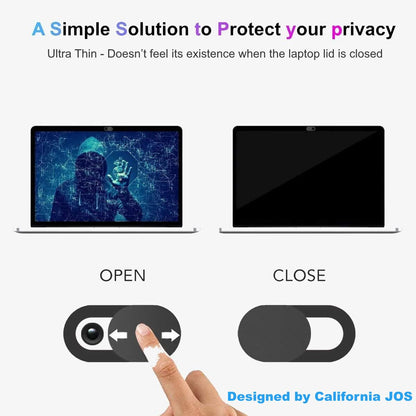 California JOS 9 Pack(3 Large + 3 Medium + 3 Small) 0.03 inch Ultra Thin Webcam Cover Slide Camera Blocker Protect Your Privacy Security for MacBook Air, Laptop, iPad, iMac, PC, iPhone