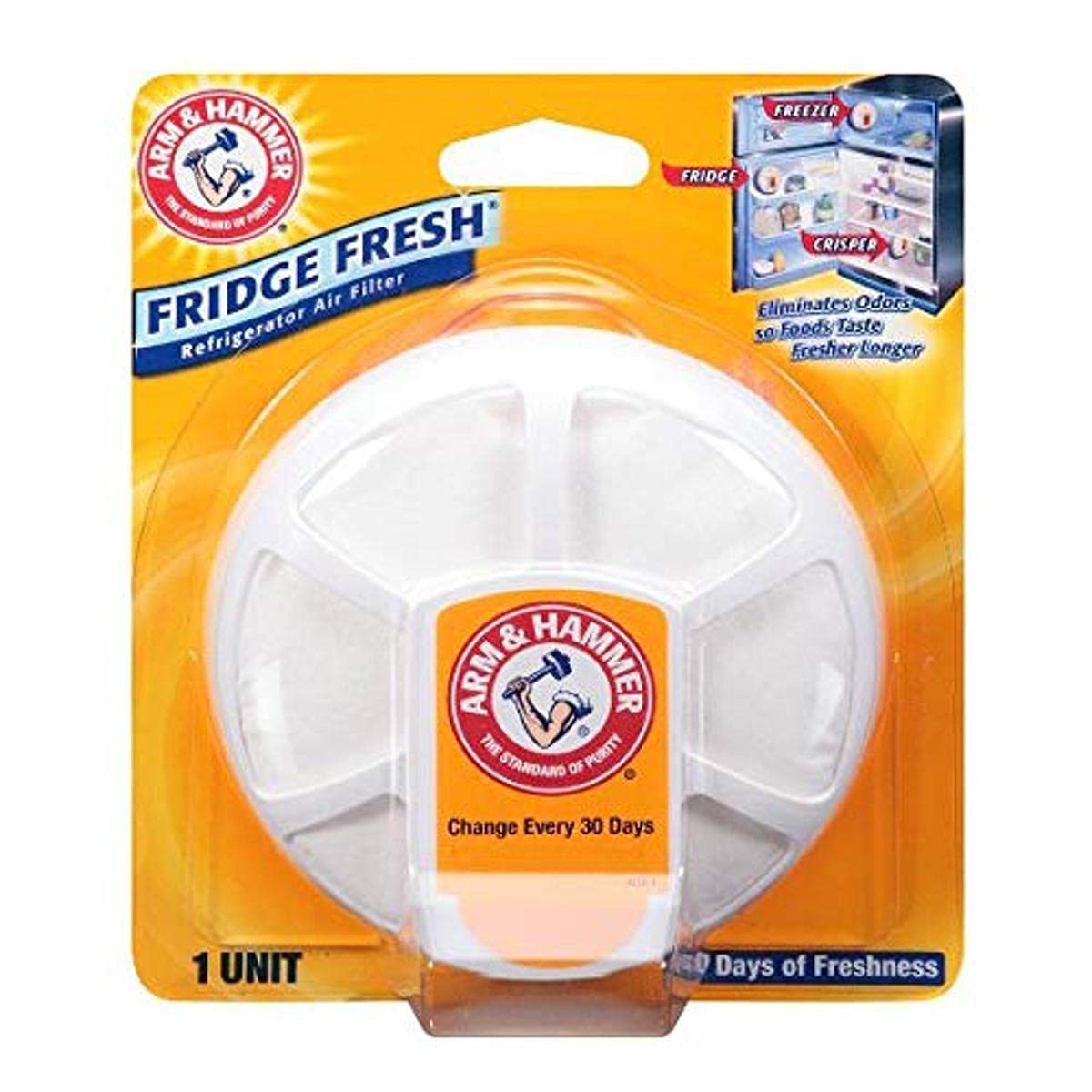 Arm & Hammer Fridge Fresh Refrigerator Air Filter (Pack of 4)