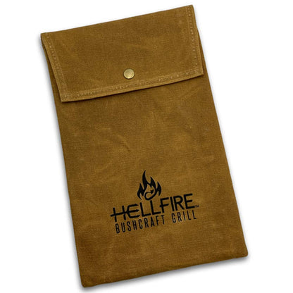 BattlBox Bushcraft Grill Stainless Steel Campfire Cooking Grate (2-Pack) Portable Camping Grate for Fire Cooking BBQ - Canvas Carrying Bag - Welded Mesh Grill Grate - Backpacking, Camping, Hiking