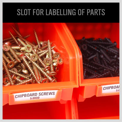 30-Bin Wall-Mounted Storage Rack System - Heavy-Duty Garage Tool Organizer for Screws, Nuts, Bolts, Nails, Beads, and Small Hardware Parts - Easy Installation and Customizable