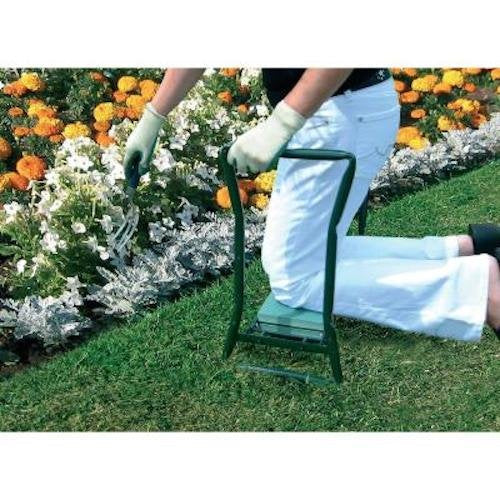 Bosmere N470 Foldable Kneeler and Garden Seat, Gardening Bench Chair with Thick Foam Pad, Metal Frame Holds Up To 250 Pounds