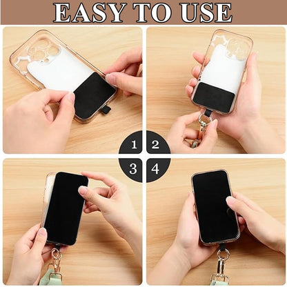 Baeleega Phone Strap Crossbody Lanyard with Zippered Pouch - Universal Cell Phone Lanyard for Neck Shoulder, Adjustable Phone String with Wallet (Black)