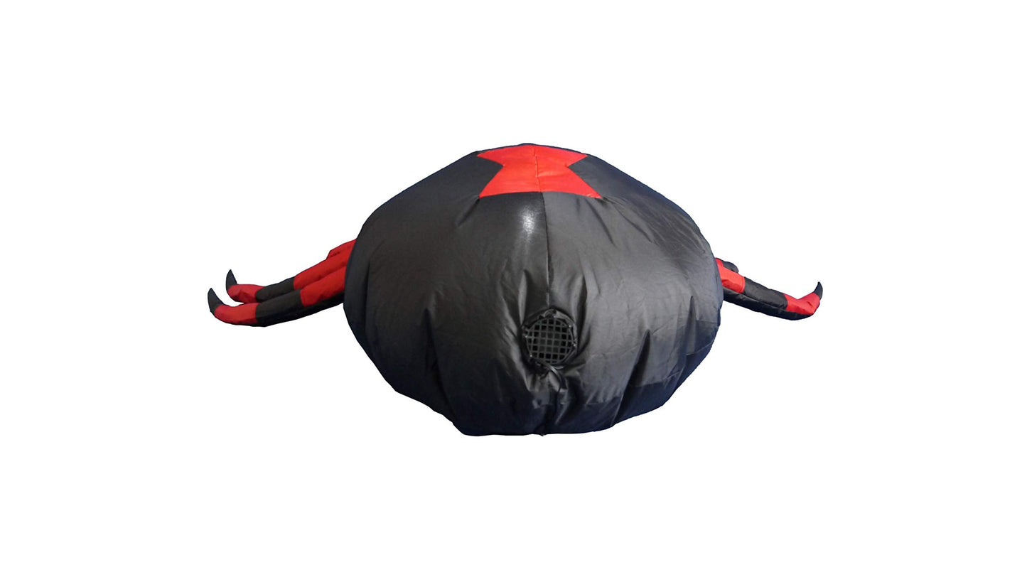 4 Foot Wide Halloween Inflatable Black Spider Yard Decoration